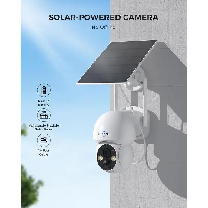 Wireless Outdoor Solar Security Camera System, 4MP Color Night Vision, 360° Pan & Tilt, No Subscription Required
Wireless Outdoor Solar Security Camera System, 4MP Color Night Vision, 360° Pan & Tilt, No Subscription Required