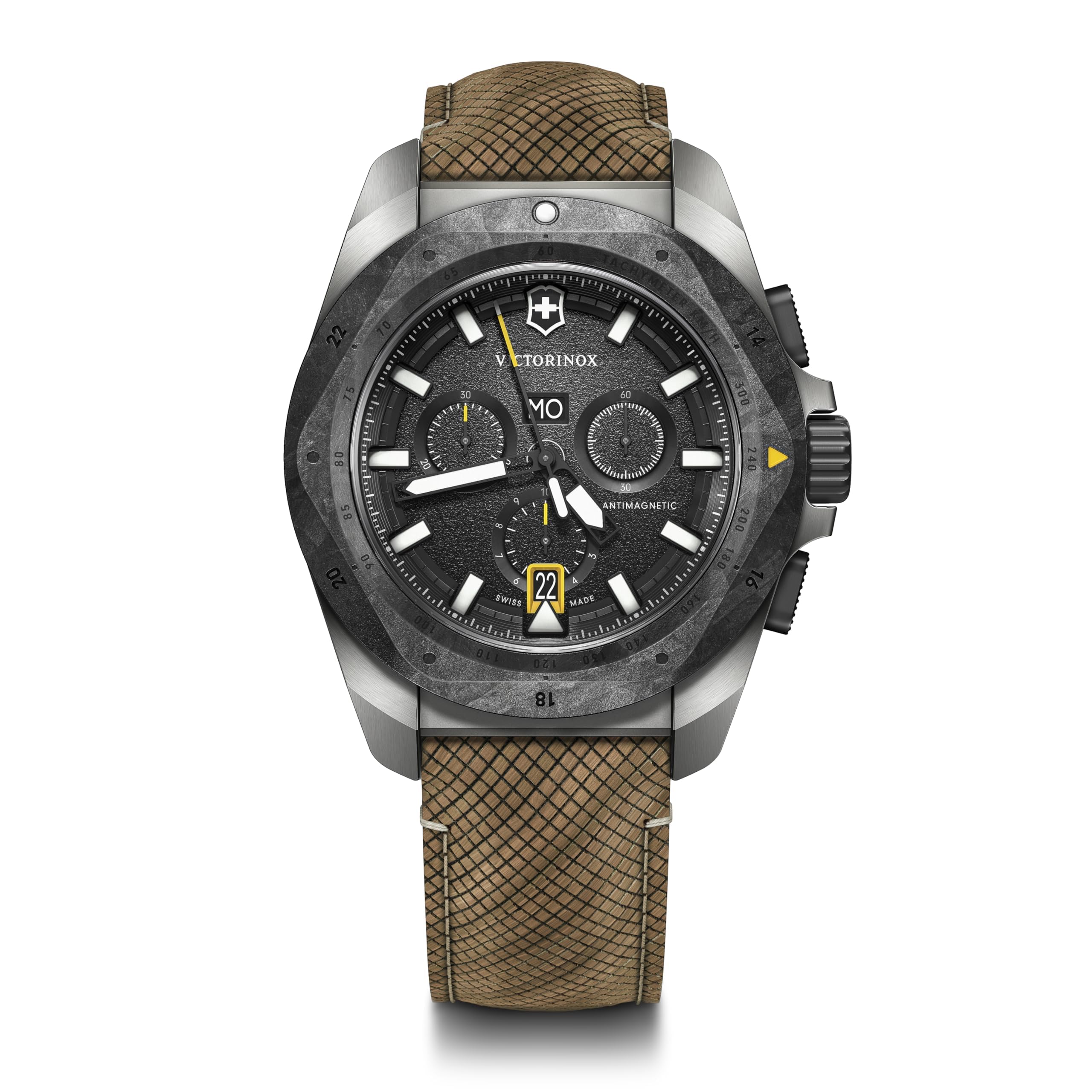 VICTORINOX CHRONO Watch Chronograph Titanium Case Black Dial Wood Strap Includes Replacement Rubber Strap and Accessory Wallet Waterproof Quick
VICTORINOX CHRONO Watch Chronograph Titanium Case Black Dial Wood Strap Includes Replacement Rubber Strap and Accessory Wallet Waterproof Quick