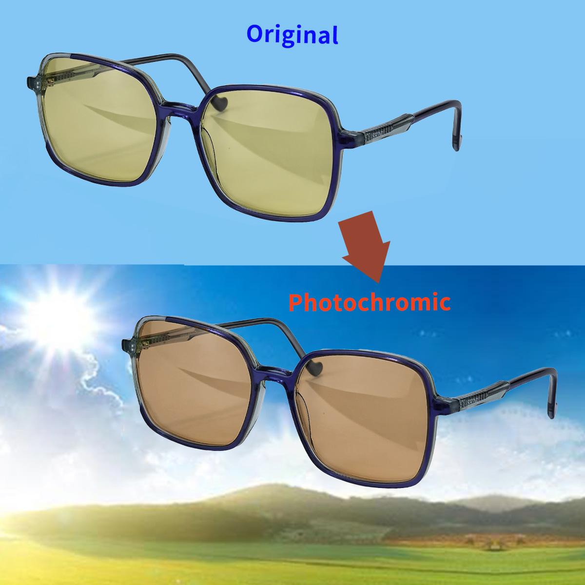 Photochromic Sunglasses for Women Acetate Frame Day Night Driving Glasses Blue Light Blocking Computer Glasses 144mm
Photochromic Sunglasses for Women Acetate Frame Day Night Driving Glasses Blue Light Blocking Computer Glasses 144mm