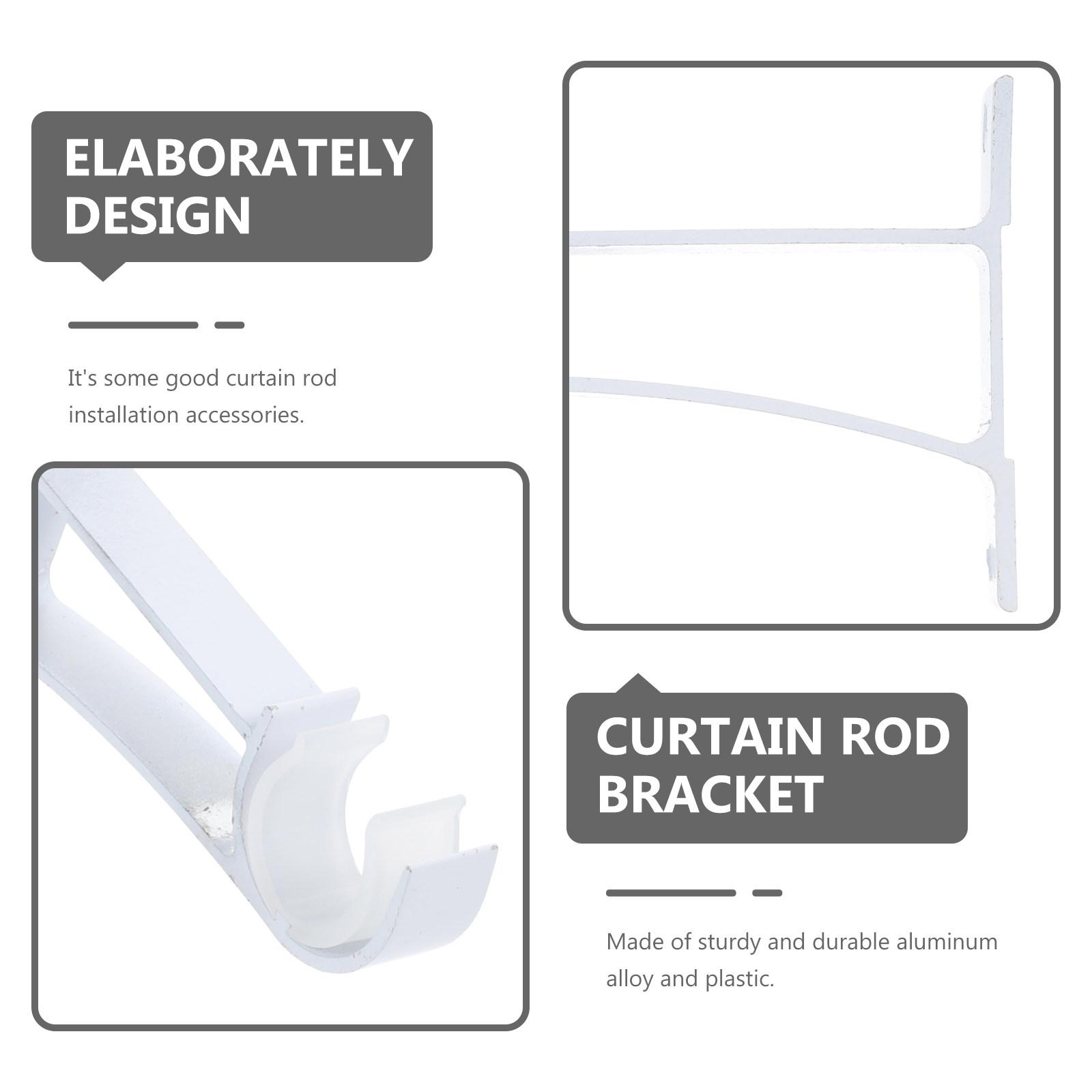 1Set Aluminum Alloy Curtain Rod Brackets Smooth Finish No Burrs Easy Install for Home Office Hotel Dormitory Curtain Rod other
1Set Aluminum Alloy Curtain Rod Brackets Smooth Finish No Burrs Easy Install for Home Office Hotel Dormitory Curtain Rod other