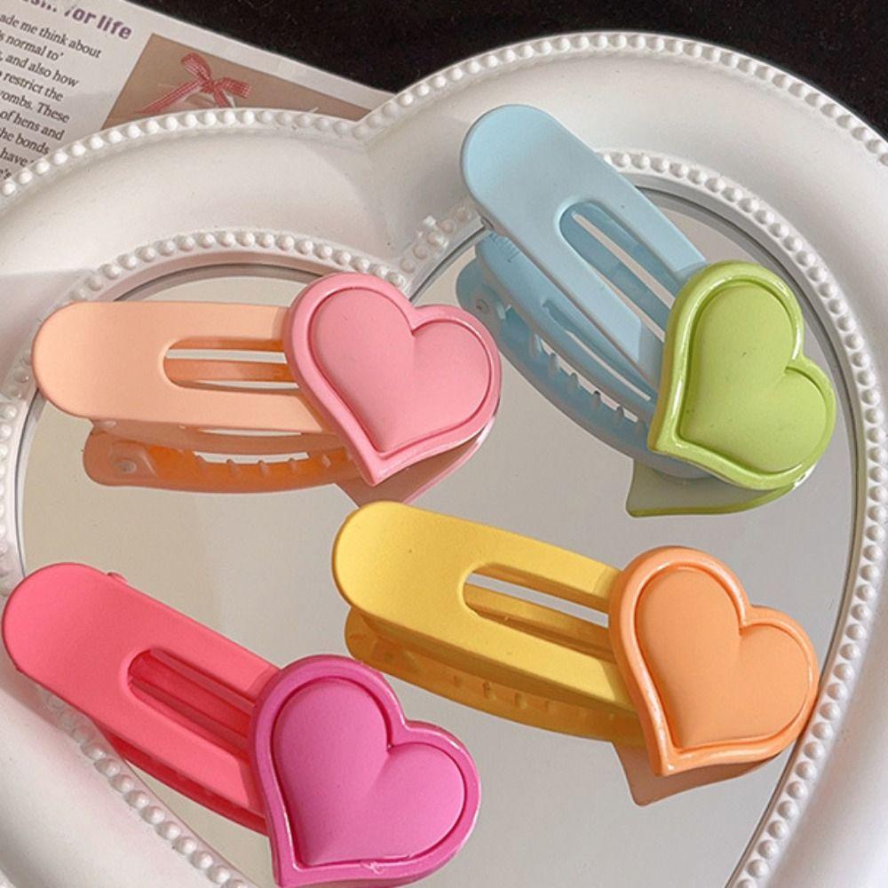 Duckbill Clip Candy Color Hair Clip Korean Style Cute Barrettes Heart BB Clip Hair Styling Tool
Duckbill Clip Candy Color Hair Clip Korean Style Cute Barrettes Heart BB Clip Hair Styling Tool