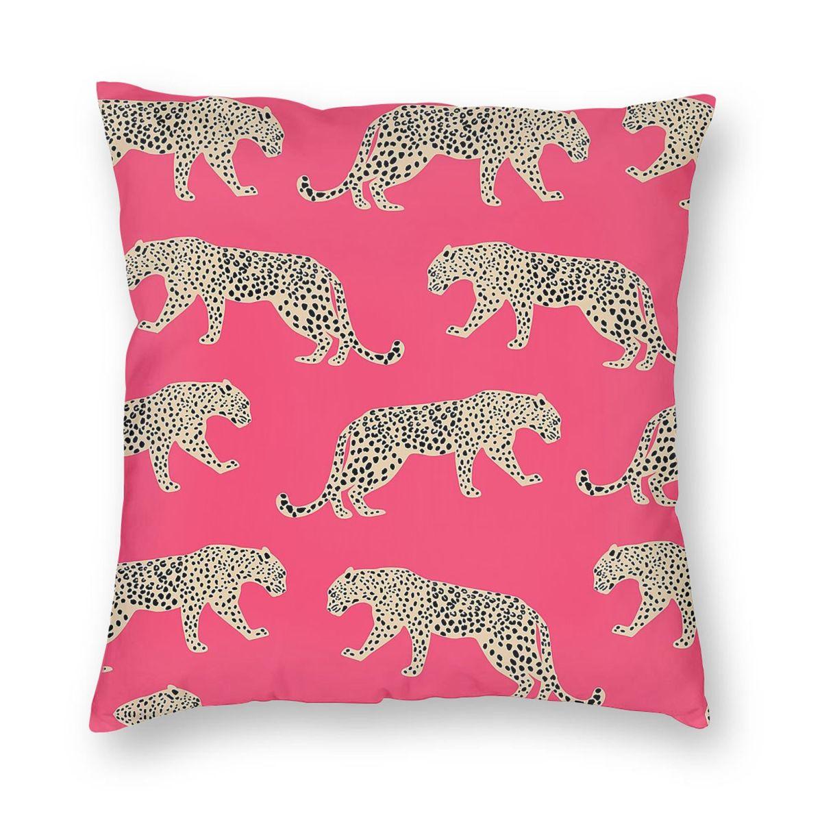 Pink Leaping Leopard Square Pillowcase Polyester Linen Velvet Printed Zip Decor Throw Pillow Case Sofa Cushion Case 30cmx30cm
Pink Leaping Leopard Square Pillowcase Polyester Linen Velvet Printed Zip Decor Throw Pillow Case Sofa Cushion Case 30cmx30cm