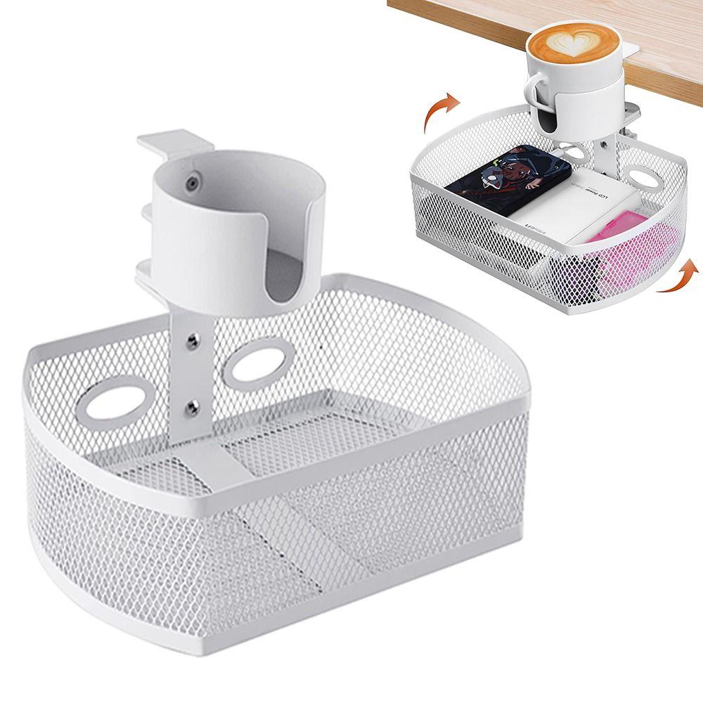 Cup Holder Under Desk Drawer 360° Swivel Mesh Storage Box Table Management Tray Stationery
Cup Holder Under Desk Drawer 360° Swivel Mesh Storage Box Table Management Tray Stationery