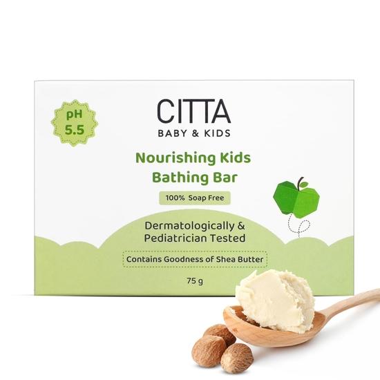 CITTA Nourishing Kids Bathing Bar for Sensitive Skin | Cleansing & Moisturizing | 100% Soap Free, Tear-Free | pH balanced | 75 gm
CITTA Nourishing Kids Bathing Bar for Sensitive Skin | Cleansing & Moisturizing | 100% Soap Free, Tear-Free | pH balanced | 75 gm
