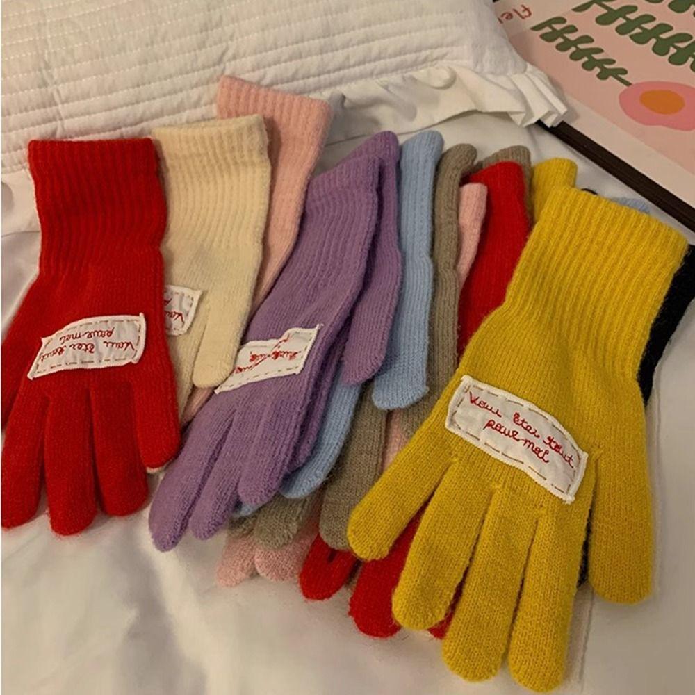 Riding Gloves Windproof Full Finger Mittens Cute Wool Knitting Gloves Female бежевий
Riding Gloves Windproof Full Finger Mittens Cute Wool Knitting Gloves Female бежевий