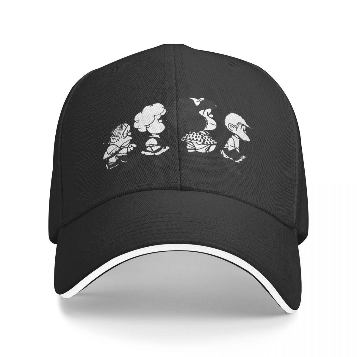 Mafalda Cartoon Her Friends Baseball Cap Trendy FeUnisex Unisex Trucker Hat Sunscreen Design Outdoor Sports Baseball Caps Gift as picture
Mafalda Cartoon Her Friends Baseball Cap Trendy FeUnisex Unisex Trucker Hat Sunscreen Design Outdoor Sports Baseball Caps Gift as picture