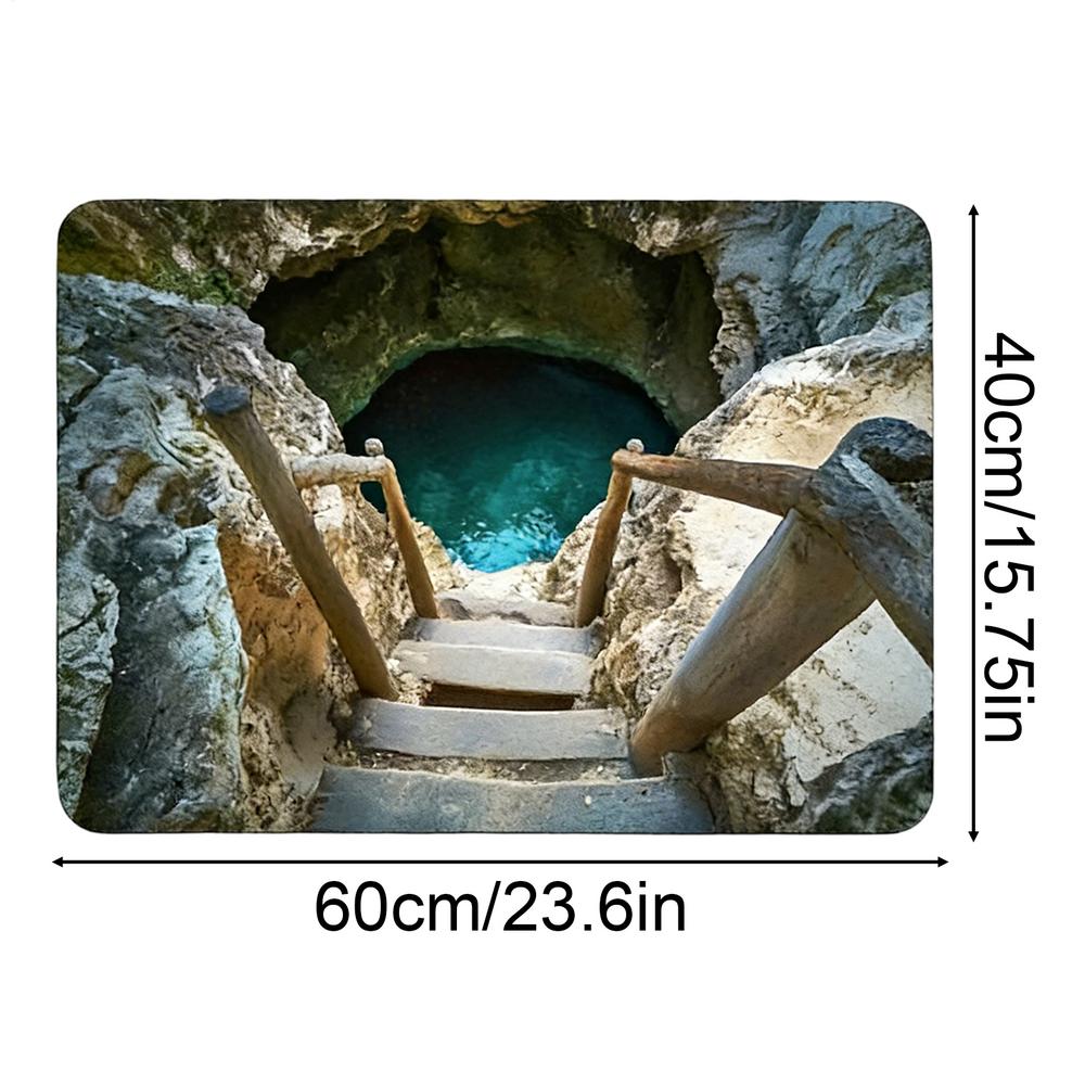 3D Hole Rug Quick Dry Non-Slip Soft Mat 3D Carpets Optical Illusion Doormat for Living Room Bathroom Kitchen Entryway Balcony
3D Hole Rug Quick Dry Non-Slip Soft Mat 3D Carpets Optical Illusion Doormat for Living Room Bathroom Kitchen Entryway Balcony