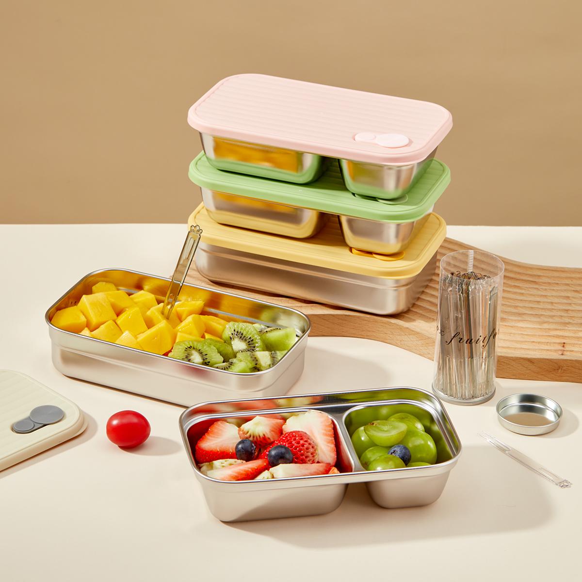 New Portable 304 Stainless Steel Lunch Box Travel Picnic Sealed Leak Proof Fruit Salad Bento Box For Student Adult
New Portable 304 Stainless Steel Lunch Box Travel Picnic Sealed Leak Proof Fruit Salad Bento Box For Student Adult