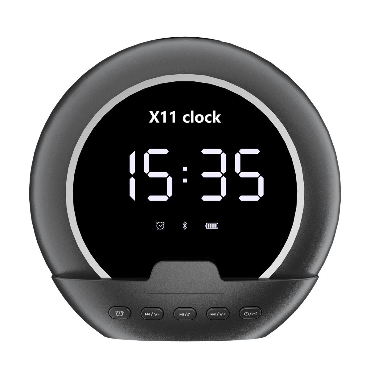 Wireless Bluetooth Speaker with Alarm Clock, Temperature Display, Phone Holder & Subwoofer чорний
Wireless Bluetooth Speaker with Alarm Clock, Temperature Display, Phone Holder & Subwoofer чорний