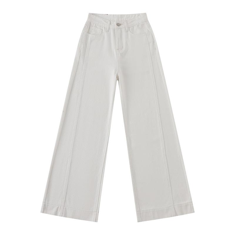 White High-waisted Straight Jeans for Women In Spring and Autumn New Loose Drape Slimming Pear-shaped Body Wide-leg Floor-slimming Pants 2XL
White High-waisted Straight Jeans for Women In Spring and Autumn New Loose Drape Slimming Pear-shaped Body Wide-leg Floor-slimming Pants 2XL