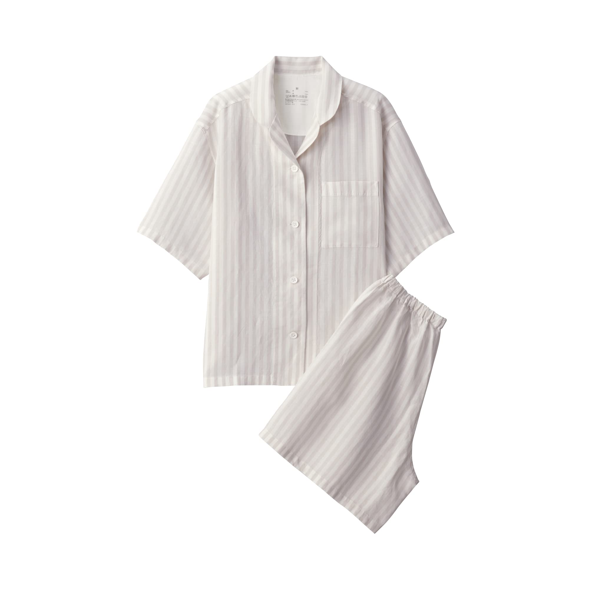 Пижама MUJI из натурального лиоцелла и льна FDB06A3S Светло-серая полоска M Прохладная на ощупь Женская с коротким рукавом
Пижама MUJI из натурального лиоцелла и льна FDB06A3S Светло-серая полоска M Прохладная на ощупь Женская с коротким рукавом