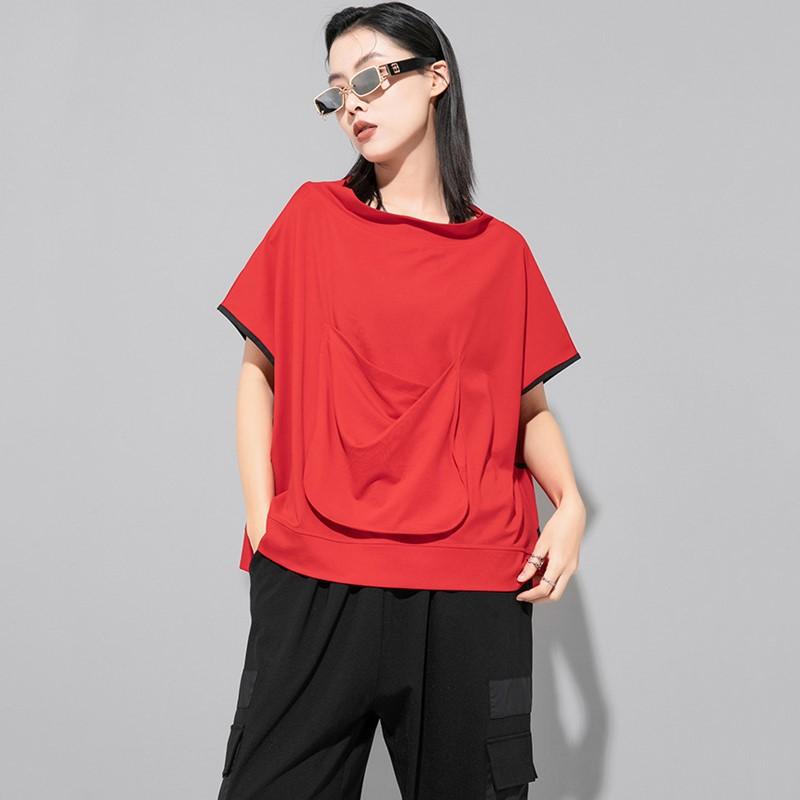 Short sleeve Oversized vintage Casual loose t shirt tops Women summer t-shirt червоний
Short sleeve Oversized vintage Casual loose t shirt tops Women summer t-shirt червоний