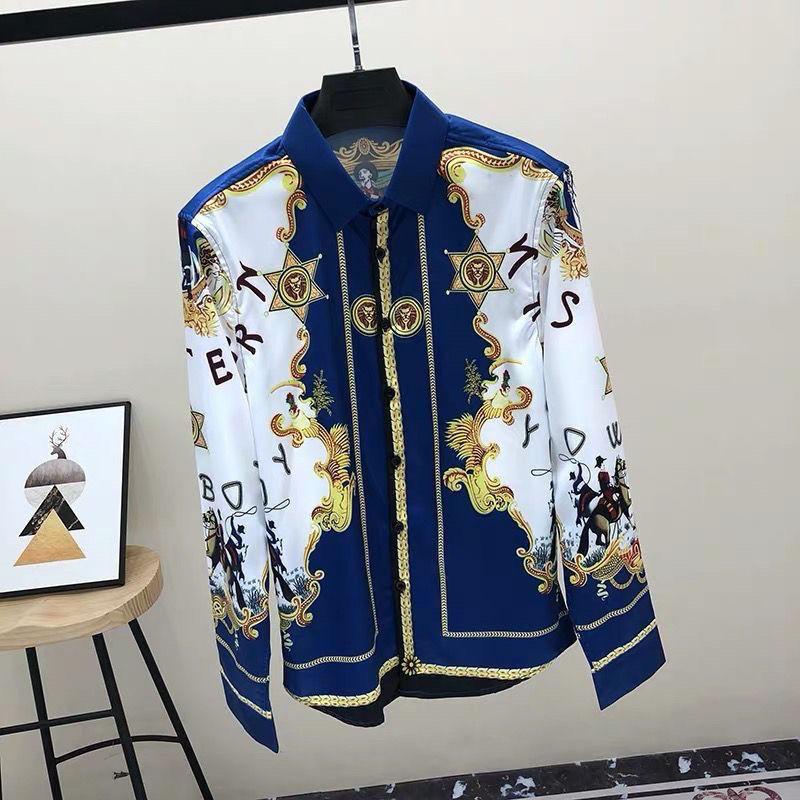 Spring Autumn Y2K Print Fashion Casual Shirt Men Long Sleeve All Match Patchwork Tops Vintage Slim Fit Streetwear Male Clothes M синій
Spring Autumn Y2K Print Fashion Casual Shirt Men Long Sleeve All Match Patchwork Tops Vintage Slim Fit Streetwear Male Clothes M синій
