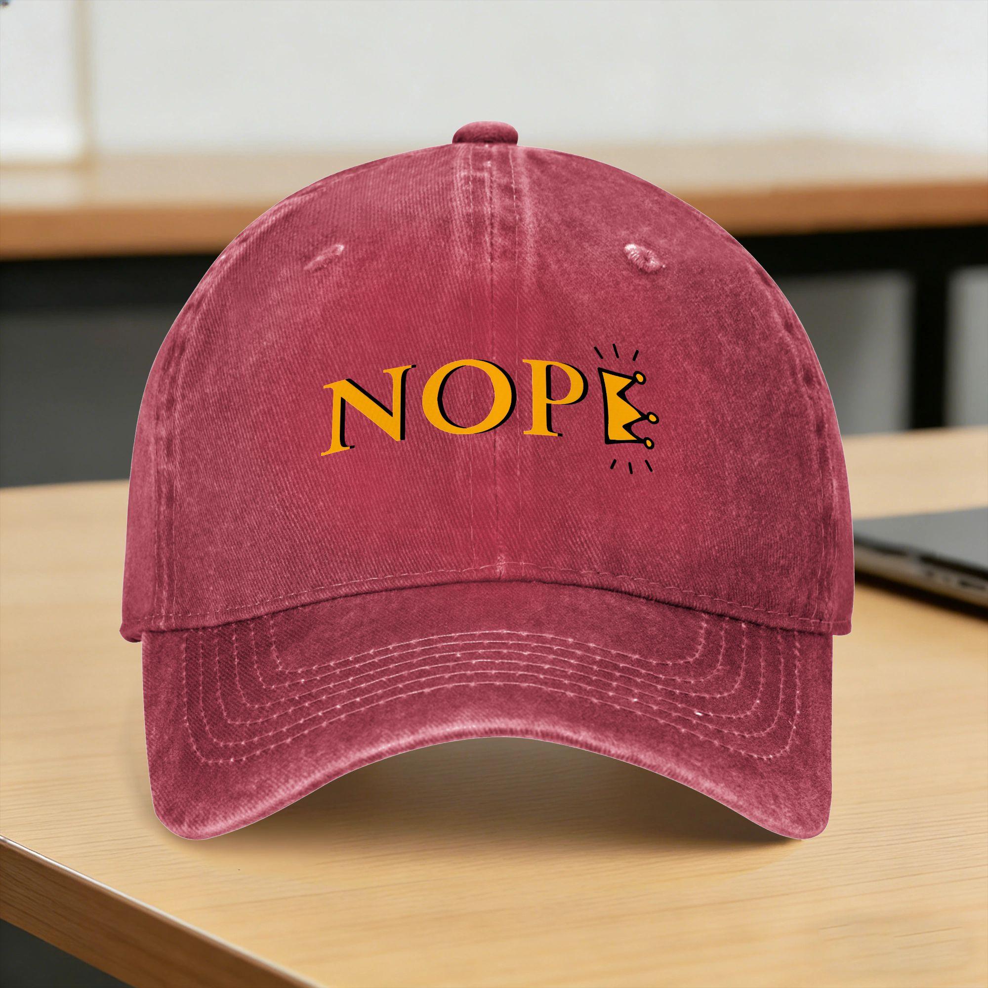 Washed Baseball Cap No Kings Summer Hip Hop Hats For Couple Women Casual Tennis Skate Sun Snapback Cap One Size
Washed Baseball Cap No Kings Summer Hip Hop Hats For Couple Women Casual Tennis Skate Sun Snapback Cap One Size