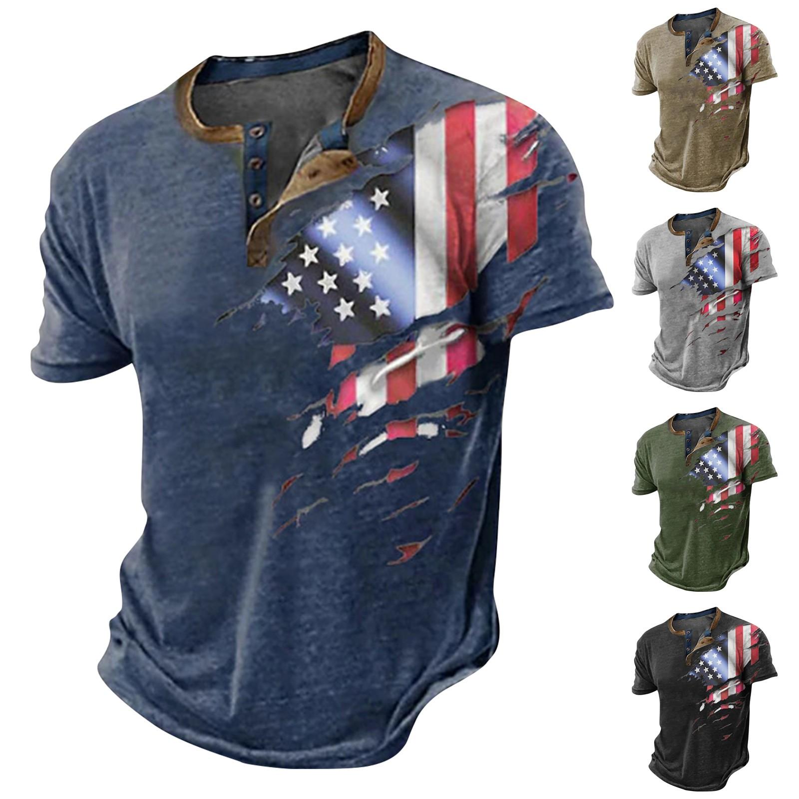 Men s Summer Flag Printed Short Sleeve Tops Men s Casual Fashion Short Sleeve Shirts XL хакі
Men s Summer Flag Printed Short Sleeve Tops Men s Casual Fashion Short Sleeve Shirts XL хакі
