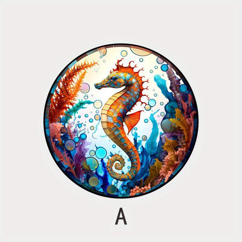1pc Car RV Home Decoration Static Cling Glass Sticker Sunshine Capture Collision Art Sticker - Seahorse/Crabs/Octopuses#61
1pc Car RV Home Decoration Static Cling Glass Sticker Sunshine Capture Collision Art Sticker - Seahorse/Crabs/Octopuses#61