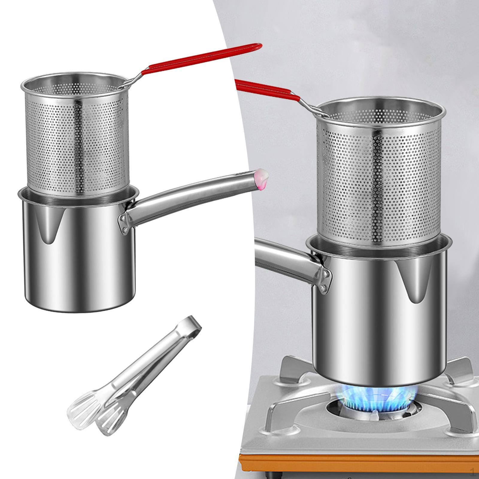 Кастрюля-фритюрница из нержавеющей стали с удобными приспособлениями для приготовления домашних деликатесов basket clip 1.8L
Кастрюля-фритюрница из нержавеющей стали с удобными приспособлениями для приготовления домашних деликатесов basket clip 1.8L