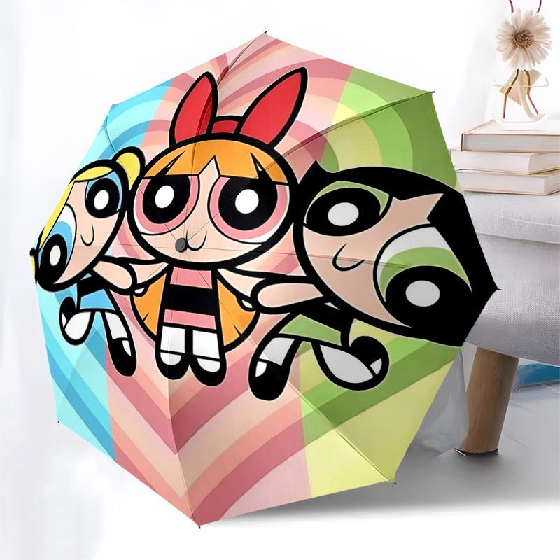 1pc Powerpuff Girls Automatic Folding Umbrella, Portable Tri-Fold Design, 8-Bone Iron Frame Outdoor Umbrella, Ideal Gift for Fans, Travelers, Daily Us
1pc Powerpuff Girls Automatic Folding Umbrella, Portable Tri-Fold Design, 8-Bone Iron Frame Outdoor Umbrella, Ideal Gift for Fans, Travelers, Daily Us