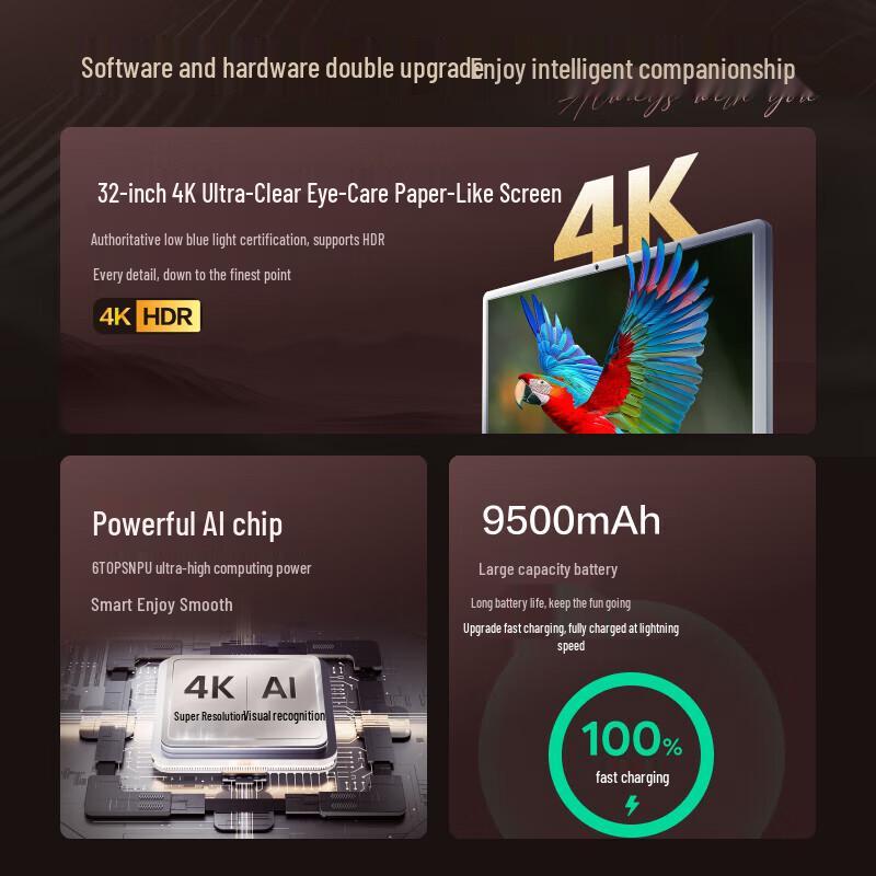 Xiaodu Tiantian Pro4K Max Portable Smart Display (CN version)
Xiaodu Tiantian Pro4K Max Portable Smart Display (CN version)