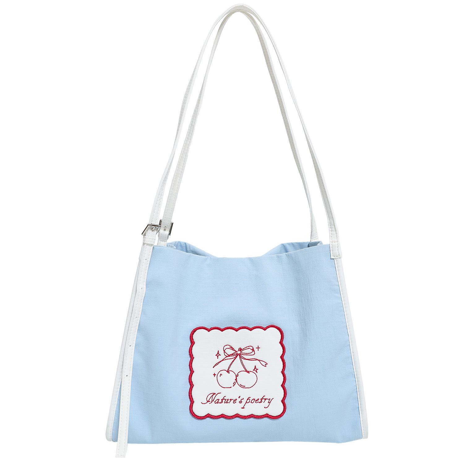 Korean Style Pink Canvas Tote Bag - Large Capacity, Fresh Single Shoulder Design, Popular Printed Summer Shopping Bag синій
Korean Style Pink Canvas Tote Bag - Large Capacity, Fresh Single Shoulder Design, Popular Printed Summer Shopping Bag синій