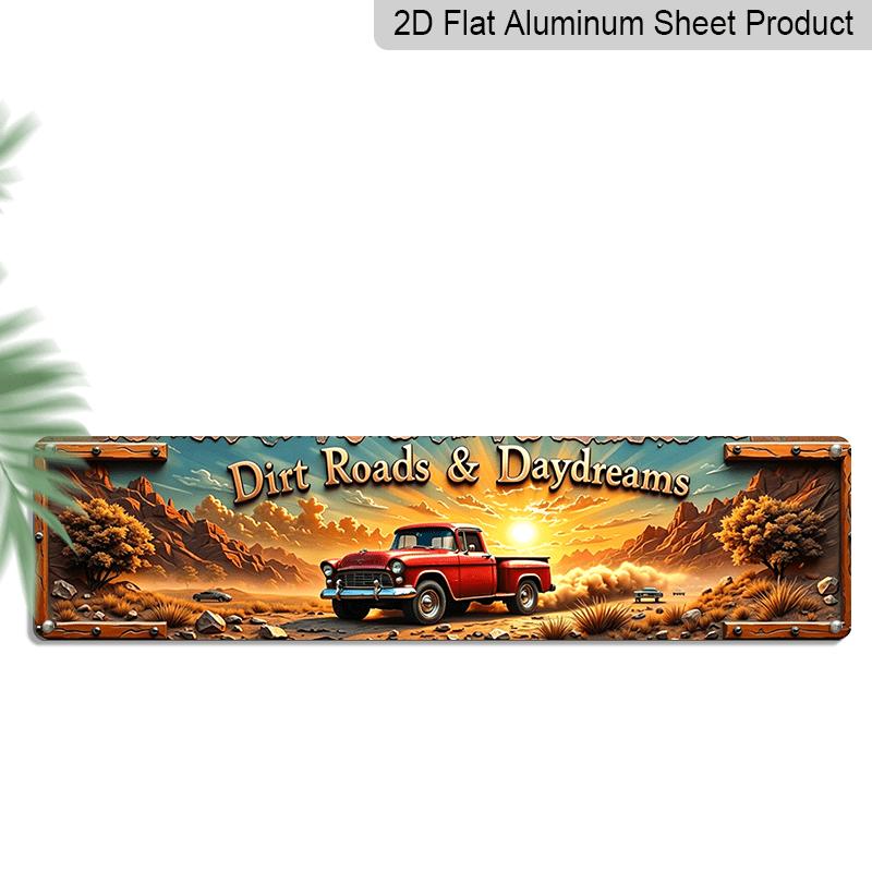 2D Flat Vintage Signboard with Red Classic Pickup Truck Theme Aluminum Decorative Sign | Suitable for Living Rooms, Garages, Themed Restaurants 40cm x 10cm
2D Flat Vintage Signboard with Red Classic Pickup Truck Theme Aluminum Decorative Sign | Suitable for Living Rooms, Garages, Themed Restaurants 40cm x 10cm