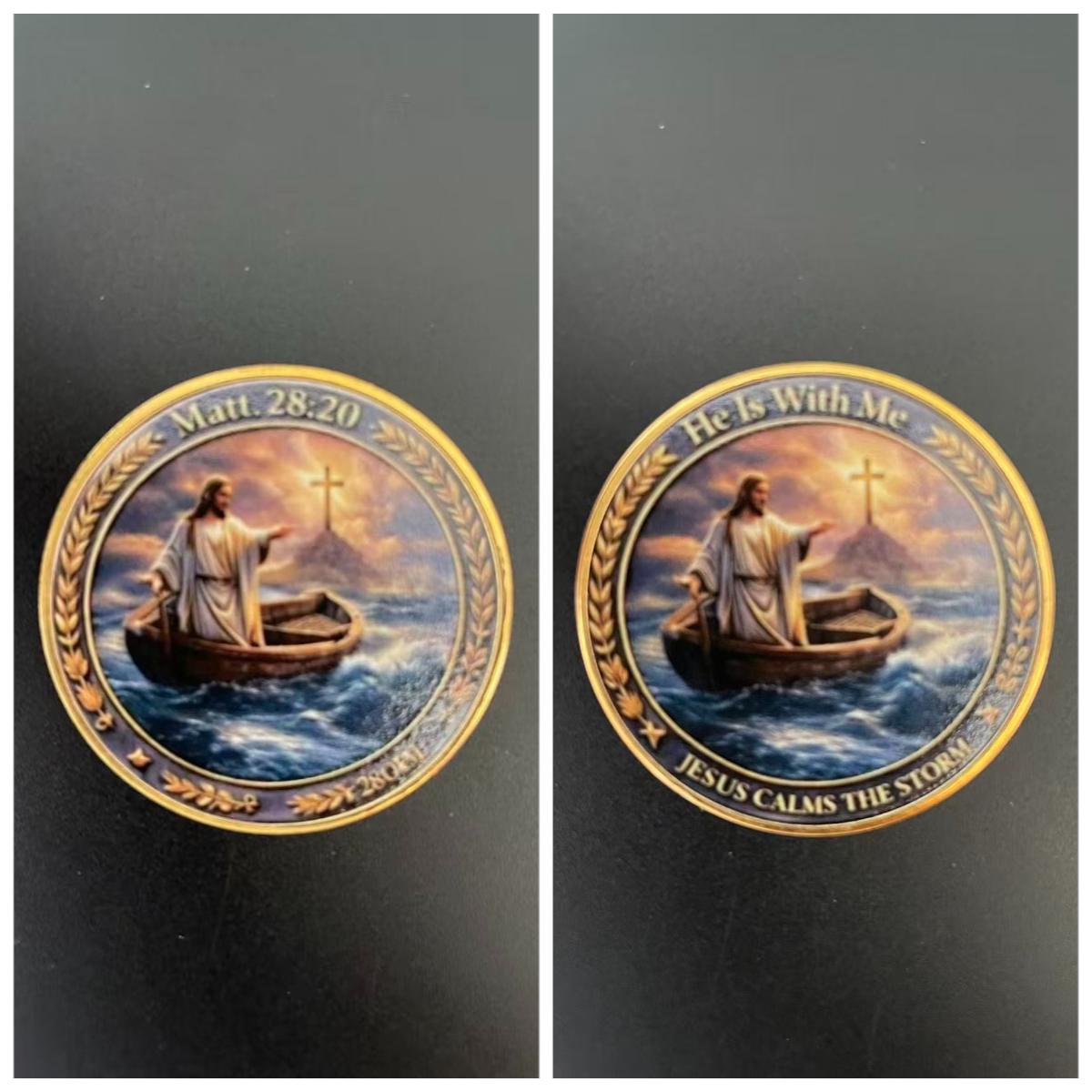1PCS New Easter Jesus Commemorative Coins Souvenir The Christian Cross Faster Celebration Prayer and Faith Challenge Coins
1PCS New Easter Jesus Commemorative Coins Souvenir The Christian Cross Faster Celebration Prayer and Faith Challenge Coins