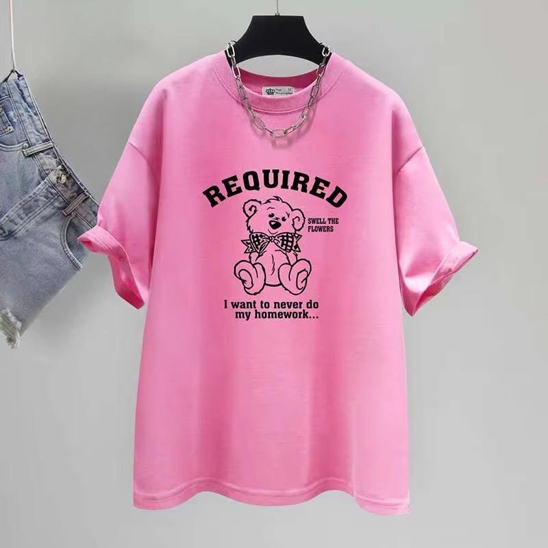 2026 summer new Fashion Tshirt Little Bear Print Top Tee Summer Casual Short Sleeve Tshirt Unisex Pure Cotton Pullovers S
2026 summer new Fashion Tshirt Little Bear Print Top Tee Summer Casual Short Sleeve Tshirt Unisex Pure Cotton Pullovers S