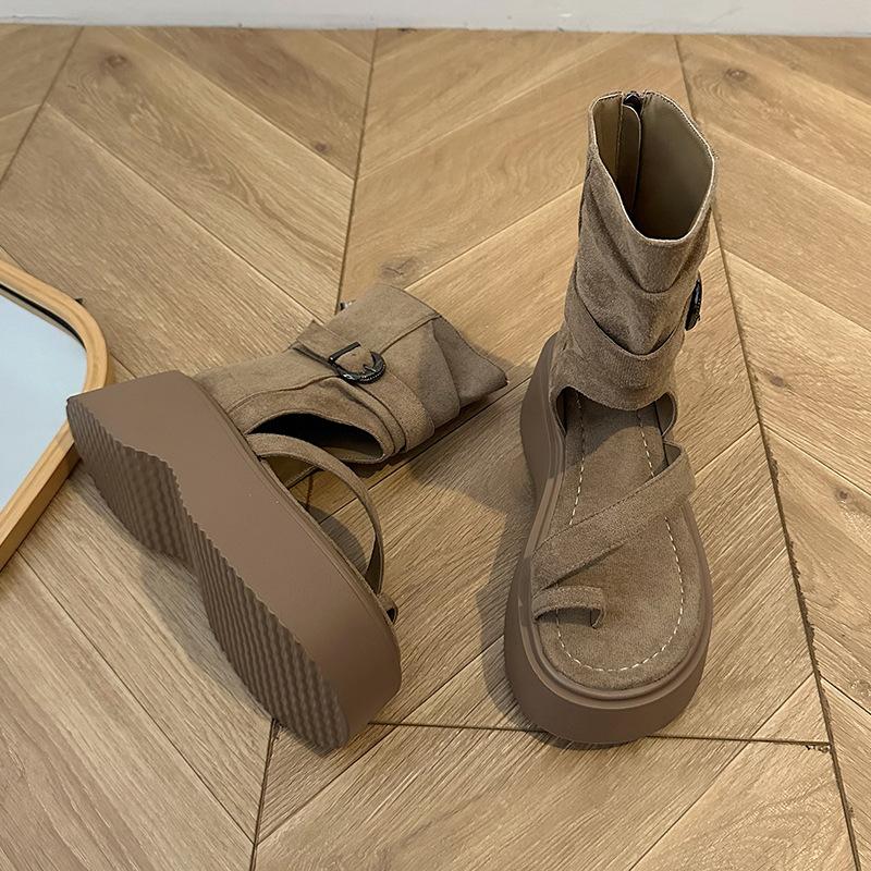 Thick-soled cool boots women s 2025 summer new fashion set-toed high-top sandals heightened zipper short boots 35 чёрный
Thick-soled cool boots women s 2025 summer new fashion set-toed high-top sandals heightened zipper short boots 35 чёрный