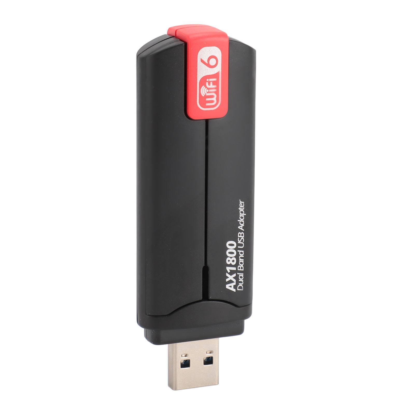 AX1800 WiFi 6 USB Adapter 5dBi Dual Antennas 2.4GHz 5GHz Dual Band Support MU MIMO OFDMA USB WiFi
AX1800 WiFi 6 USB Adapter 5dBi Dual Antennas 2.4GHz 5GHz Dual Band Support MU MIMO OFDMA USB WiFi