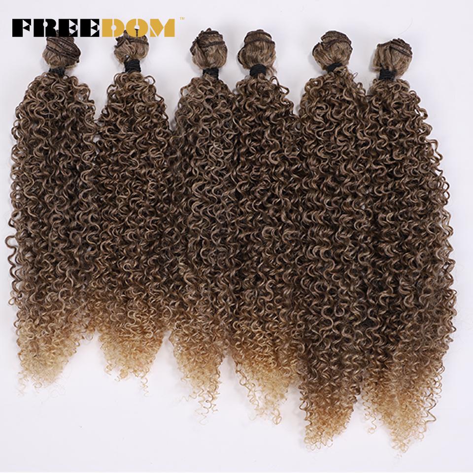 FREEDOM Synthetic Afro Kinky Curly Hair Extensions 6 Pcs/lot 260g Long Synthetic Hair Bundles Ombre Brown Weave Hair Fake Fibers (as the picture,22 24 26 6PCS)
FREEDOM Synthetic Afro Kinky Curly Hair Extensions 6 Pcs/lot 260g Long Synthetic Hair Bundles Ombre Brown Weave Hair Fake Fibers (as the picture,22 24 26 6PCS)
