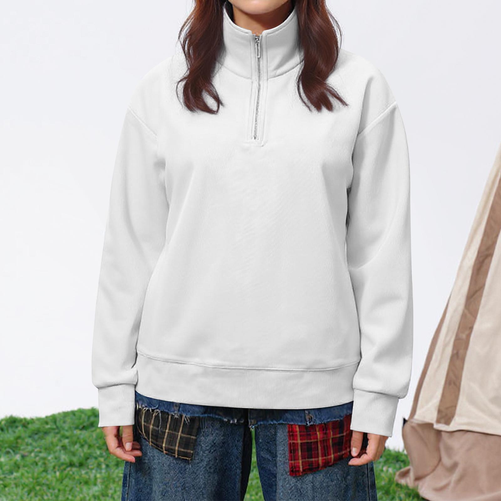 Женский модный и повседневный однотонный топ с длинным рукавом и воротником-стойкой L белый
Женский модный и повседневный однотонный топ с длинным рукавом и воротником-стойкой L белый