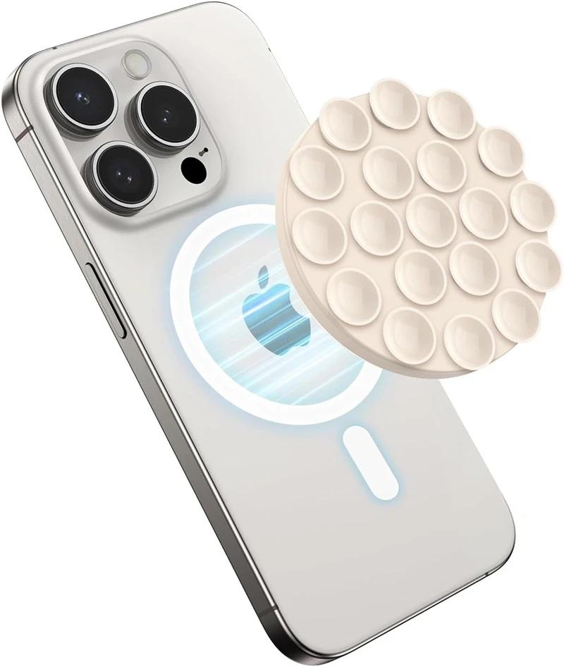 Strong Magnetic Hands Free Silicone Suction Cup Phone Grip Holder for Magsafe Universal Selfies Videos Mac Safe Lazy Mount Stand
Strong Magnetic Hands Free Silicone Suction Cup Phone Grip Holder for Magsafe Universal Selfies Videos Mac Safe Lazy Mount Stand