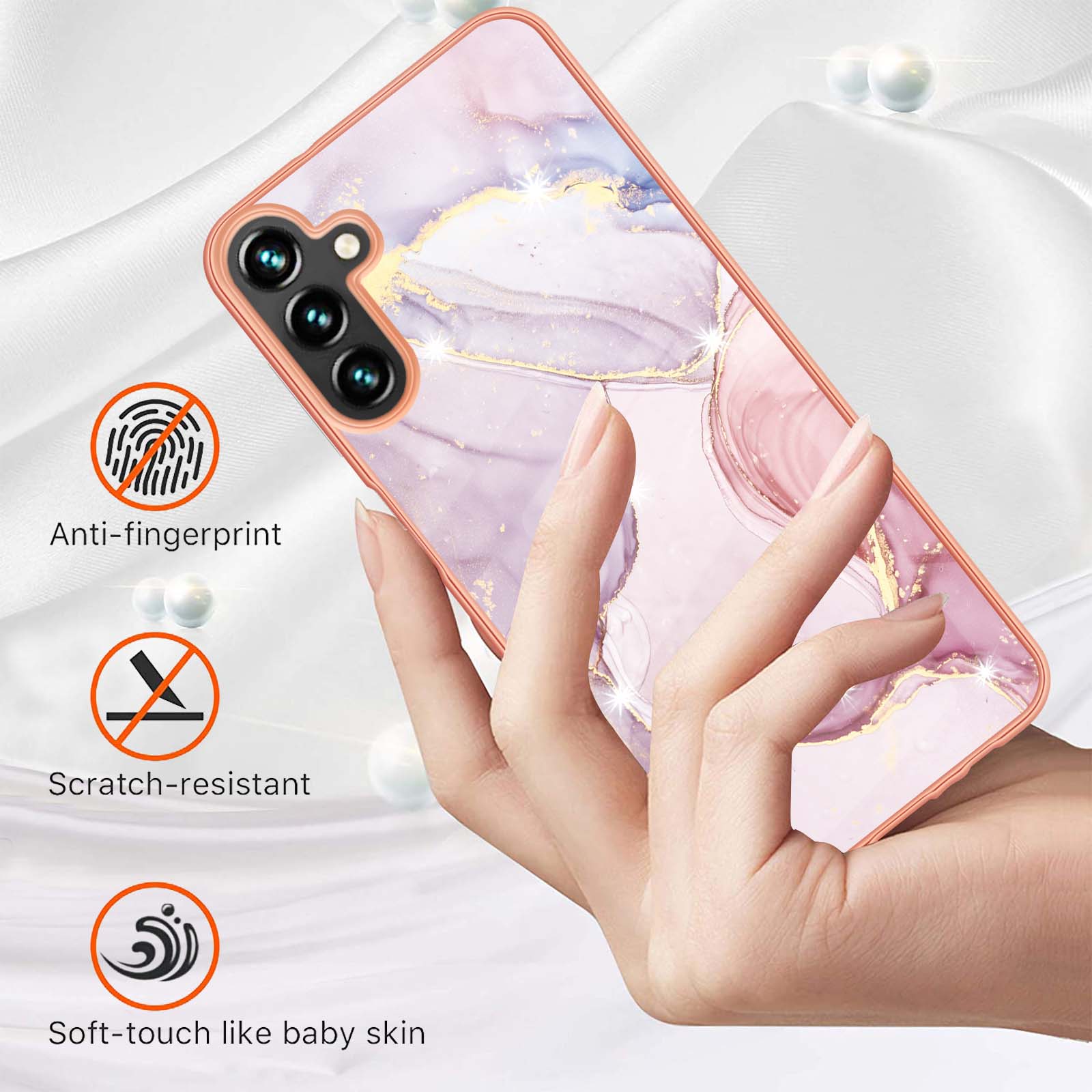 For Samsung Galaxy A55 5G TPU Case with IMD Marble Pattern Electroplated Back Cover White 006
For Samsung Galaxy A55 5G TPU Case with IMD Marble Pattern Electroplated Back Cover White 006