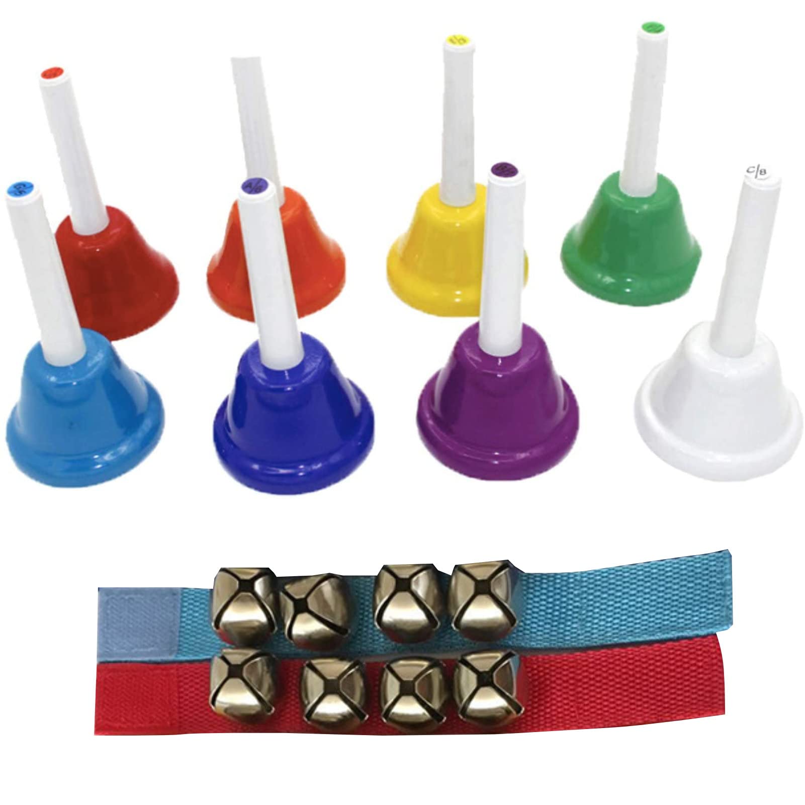 Chandini Music Bells, 8-Note Musical Instrument Toy, 8-Color Set, Colorful Playable Kids Toy, Includes 2 Hand Bells
Chandini Music Bells, 8-Note Musical Instrument Toy, 8-Color Set, Colorful Playable Kids Toy, Includes 2 Hand Bells