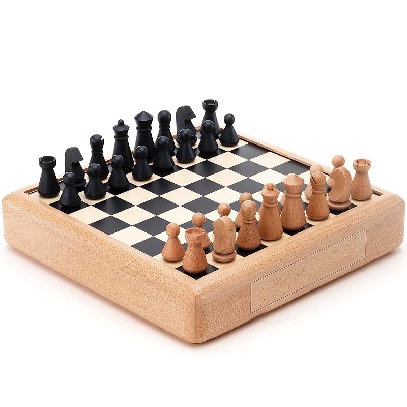 A&A 11 inches beech wooden chess set With storage drawer deluxe modern figures decorative beech box with wooden chess pieces board game gift ideas
A&A 11 inches beech wooden chess set With storage drawer deluxe modern figures decorative beech box with wooden chess pieces board game gift ideas