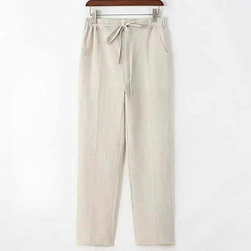 Chinese Style Cotton and Linen Summer Men s Thin Casual Pants Straight All-match Solid Color Loose Trousers Pants S бежевий
Chinese Style Cotton and Linen Summer Men s Thin Casual Pants Straight All-match Solid Color Loose Trousers Pants S бежевий