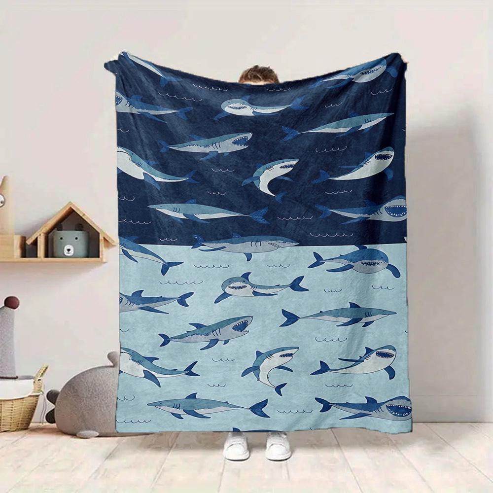 1pc Shark Ocean Lightweight Flannel Blanket, Comfortable and Warm Blanket, for Office and Camping Sofa Bed154 130cmx150cm
1pc Shark Ocean Lightweight Flannel Blanket, Comfortable and Warm Blanket, for Office and Camping Sofa Bed154 130cmx150cm
