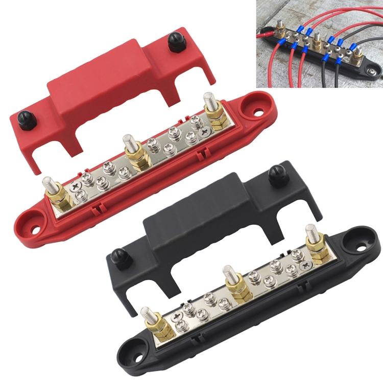 1 Pair 48V 150A M6 Power Distribution Terminal Block Battery Bus Bar Set
1 Pair 48V 150A M6 Power Distribution Terminal Block Battery Bus Bar Set