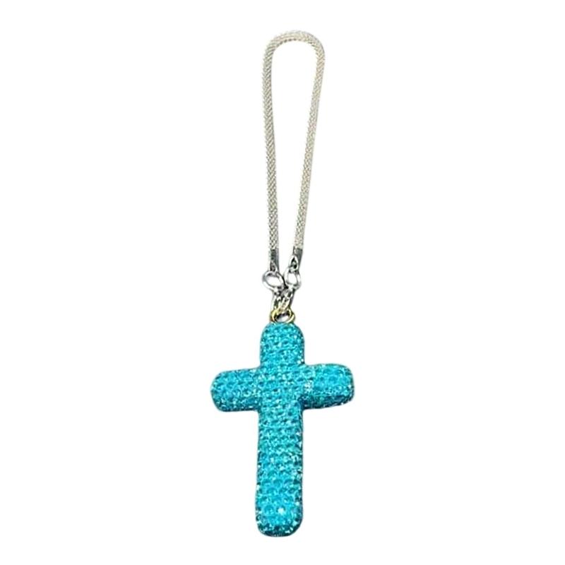 Elegant Rhinestones Crucifix Car Rearview Mirror Ornament Make Of Clay For Vehicle Interior Decoration Hanging Pendant
Elegant Rhinestones Crucifix Car Rearview Mirror Ornament Make Of Clay For Vehicle Interior Decoration Hanging Pendant
