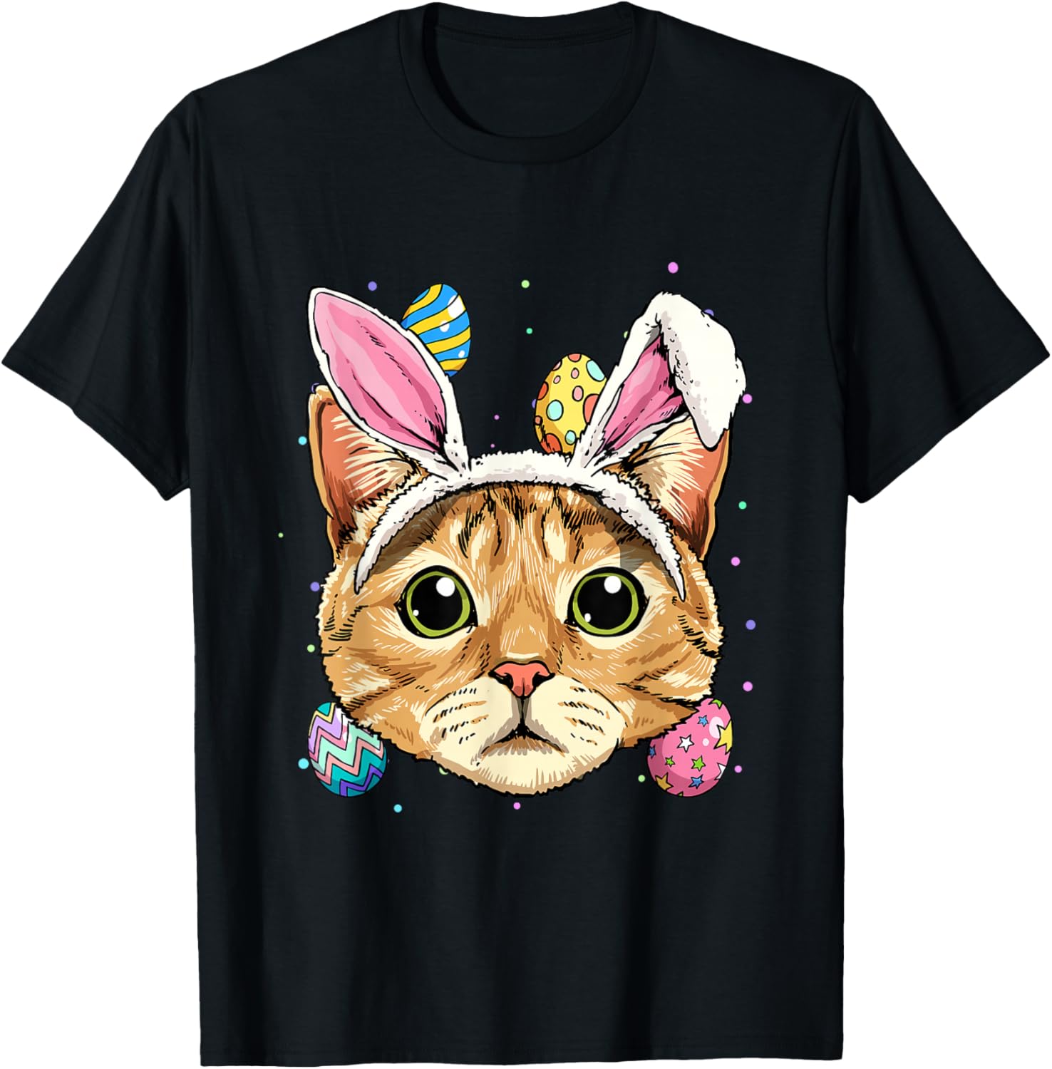 Easter Bunny Cat Graphic Tee Funny Kitten Wearing Bunny Ears Cartoon Print T-Shirt 4XL
Easter Bunny Cat Graphic Tee Funny Kitten Wearing Bunny Ears Cartoon Print T-Shirt 4XL