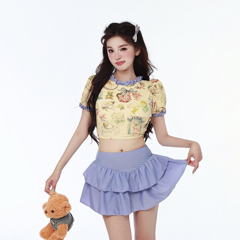 Korean Sweet Two-Piece Cake Skirt Swimsuit for Women - Ideal for Vacation & Hot Springs Large розовый
Korean Sweet Two-Piece Cake Skirt Swimsuit for Women - Ideal for Vacation & Hot Springs Large розовый