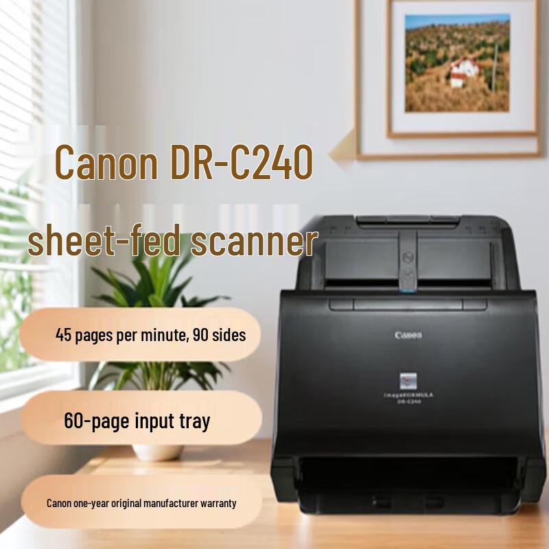 Canon DR-C240 A4 Document Scanner CN plug (adapter included)
Canon DR-C240 A4 Document Scanner CN plug (adapter included)