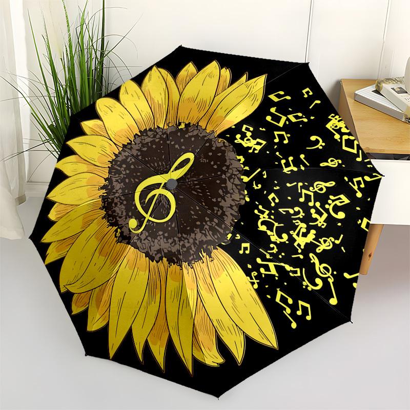 1pc Sunflower Music Notes Artwork Umbrella with Plastic Handle,Suitable for All Seasons Home Travel Outdoor UmbrellaB1633
1pc Sunflower Music Notes Artwork Umbrella with Plastic Handle,Suitable for All Seasons Home Travel Outdoor UmbrellaB1633