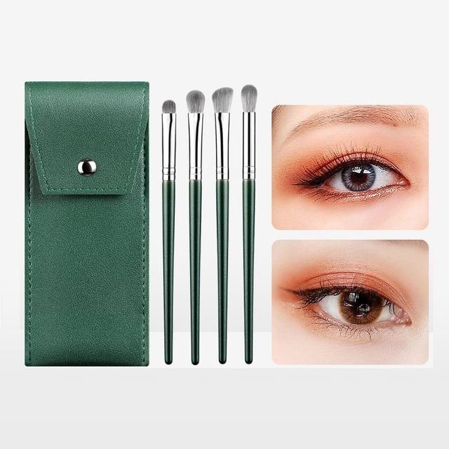 MyHome - Set of 4: Eyeshadow Brush with Case Dark Green
MyHome - Set of 4: Eyeshadow Brush with Case Dark Green