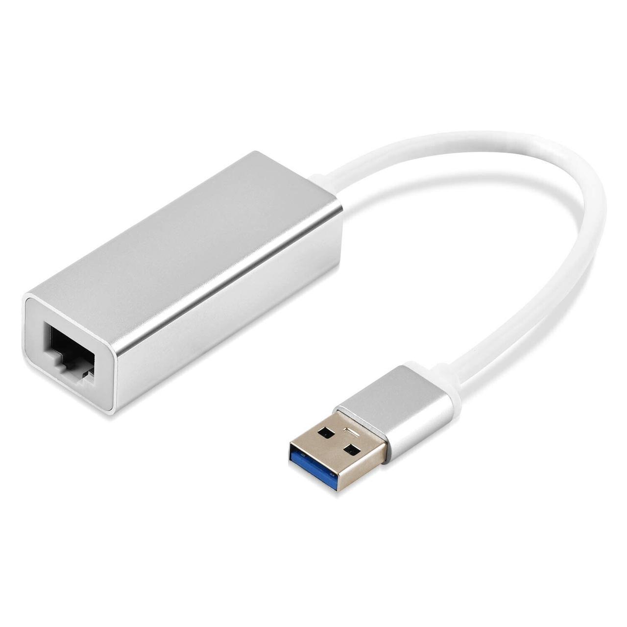 Мережний адаптер перехідник SUNROZ USB 3.0 - RJ45 LAN Gigabit (1000 Мбіт/с) Aluminium Silver (A48737)
Мережний адаптер перехідник SUNROZ USB 3.0 - RJ45 LAN Gigabit (1000 Мбіт/с) Aluminium Silver (A48737)