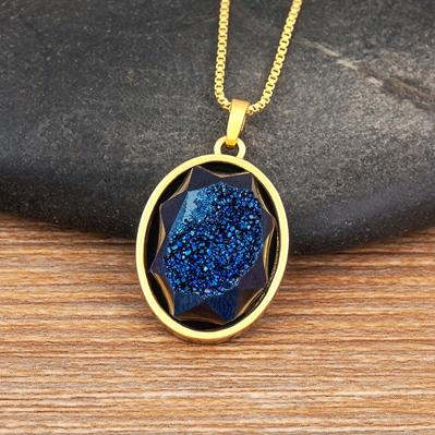 Nidin Hot Sale Natural Mineral Stone Pendant Necklace Oval Design 5 Colors Gold Plated Link Chain Choker Jewelry Accessories темно-синий
Nidin Hot Sale Natural Mineral Stone Pendant Necklace Oval Design 5 Colors Gold Plated Link Chain Choker Jewelry Accessories темно-синий
