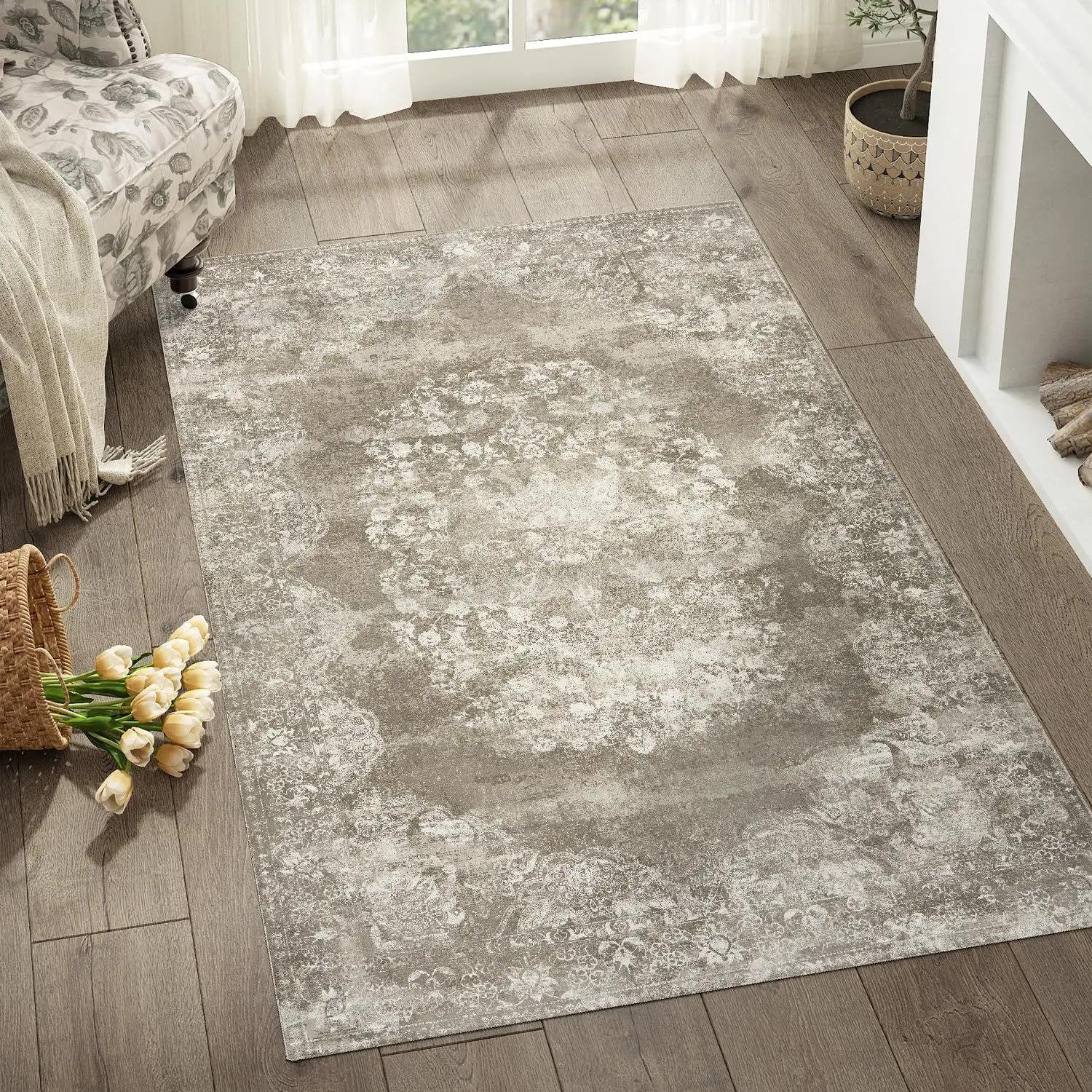 Vintage Washed Floral Rug Distressed Pattern Carpet for Living Room Study Area Cafe Nook Contemporary Luxury Home Decor 50x80cm
Vintage Washed Floral Rug Distressed Pattern Carpet for Living Room Study Area Cafe Nook Contemporary Luxury Home Decor 50x80cm