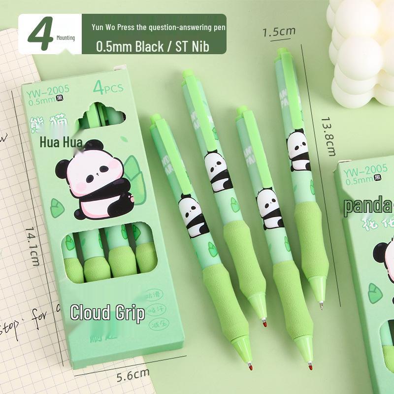 Creative Panda Cloud Grip 0.5mm Black Quick-Dry Pen, High-Capacity Cartoon Design for Exams 0.5mm ST Tip
Creative Panda Cloud Grip 0.5mm Black Quick-Dry Pen, High-Capacity Cartoon Design for Exams 0.5mm ST Tip
