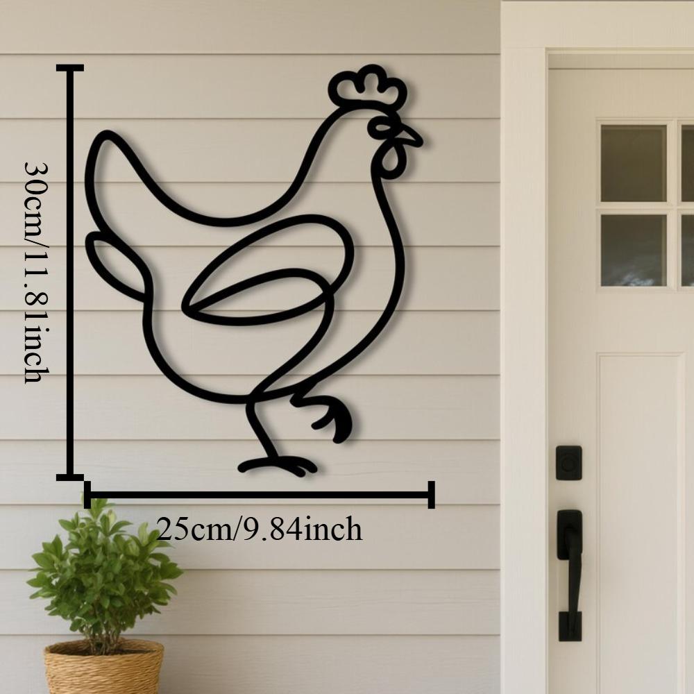 Modern Metal Chicken Wall Art, Geometric Farmhouse Decor, Metal Line Art, Poultry Sign 12in
Modern Metal Chicken Wall Art, Geometric Farmhouse Decor, Metal Line Art, Poultry Sign 12in