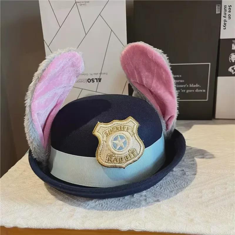 Judy Rabbit Bowler Hat with City Police Officer Design for Kids & Adults 
Judy Rabbit Bowler Hat with City Police Officer Design for Kids & Adults